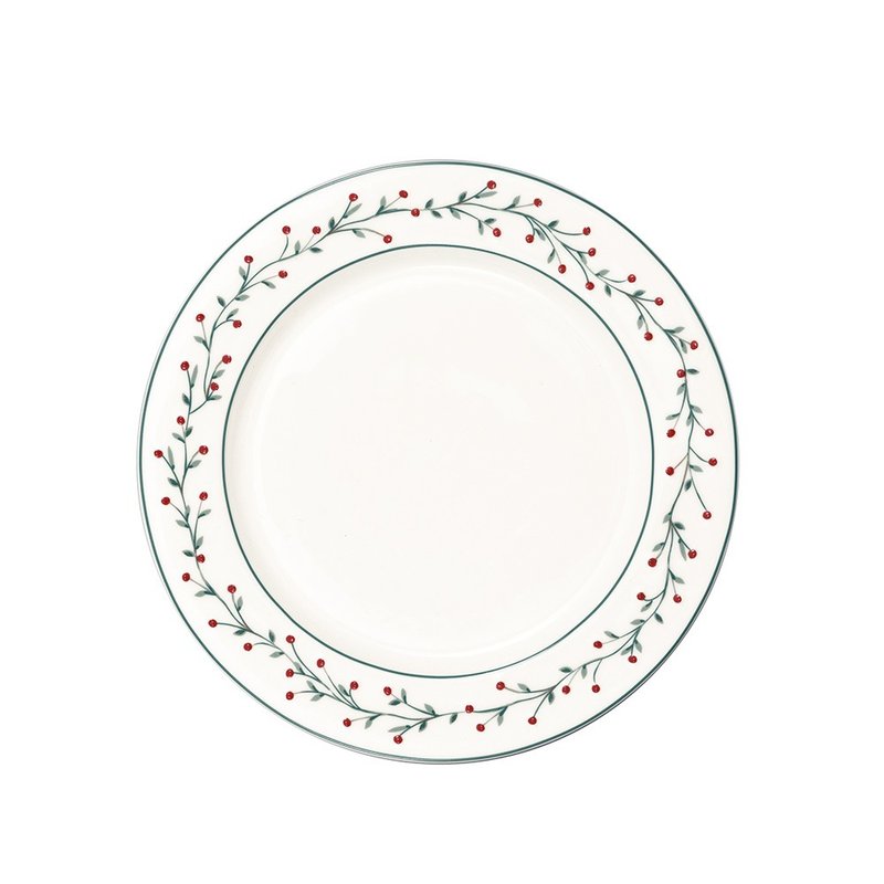 【新品】丹麥GreenGate Lucie white 餐盤20.5cm - 盤子/餐盤/盤架 - 陶 多色