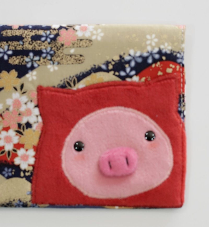 Bucute Long-Gorgeous and windy red envelope bag/New Year/Global Limited Edition/Pig/100% handmade - Other - Other Materials Multicolor