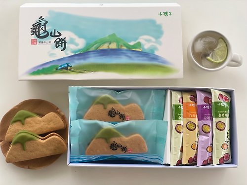 烏龜島農產品專賣店72810774 世界首創龜山餅禮盒 冬山茶夾心餅乾