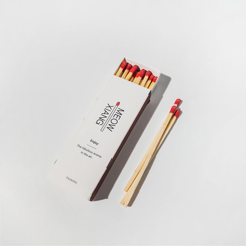 MEOWXIANG赤毛ロングマッチ/ 3箱 - キャンドル・燭台 - 木製 ホワイト