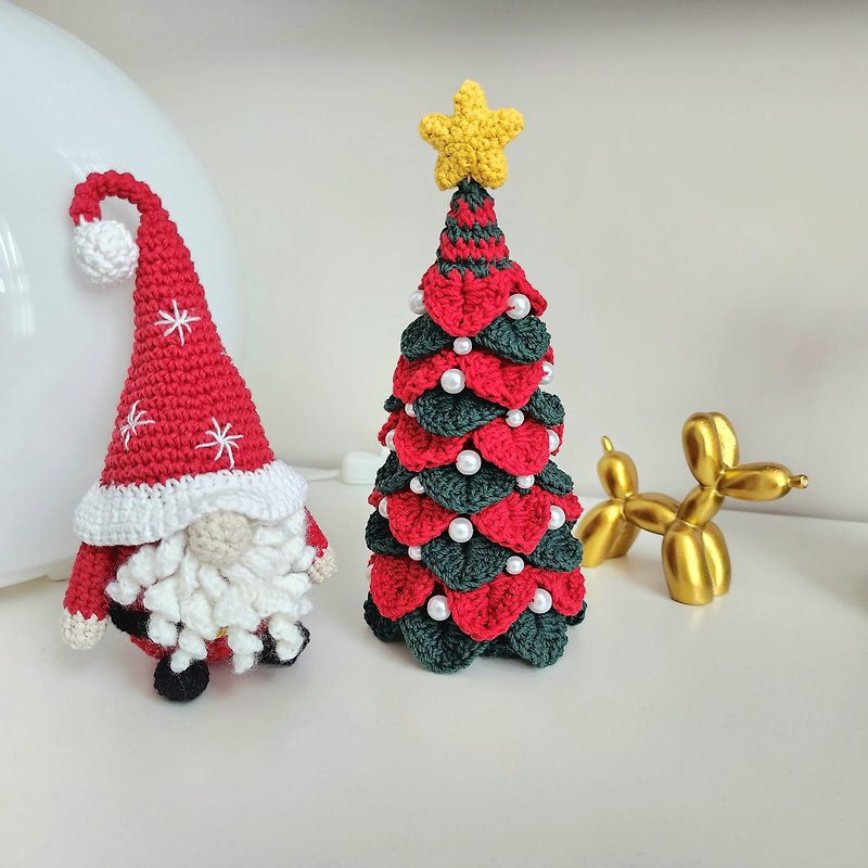 立體葉片聖誕樹 素色/雙色 可客製 - 擺飾/家飾品 - 棉．麻 綠色