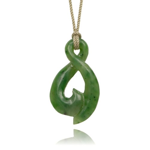 正佳珠寶 Gemsrich Jewelry 【正佳珠寶】和田碧玉 高品純手工無限錢勾 9.8g 和田碧玉吊墜
