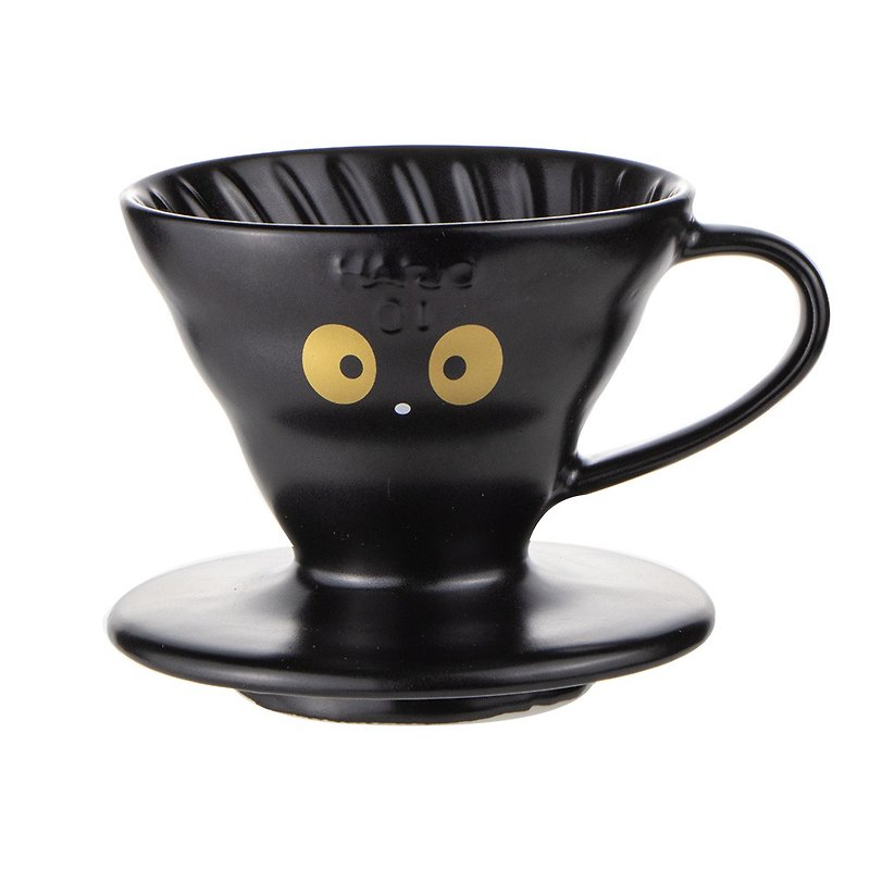 V60 搜可史磁石01濾杯 - 咖啡壺/咖啡器具 - 陶 黑色
