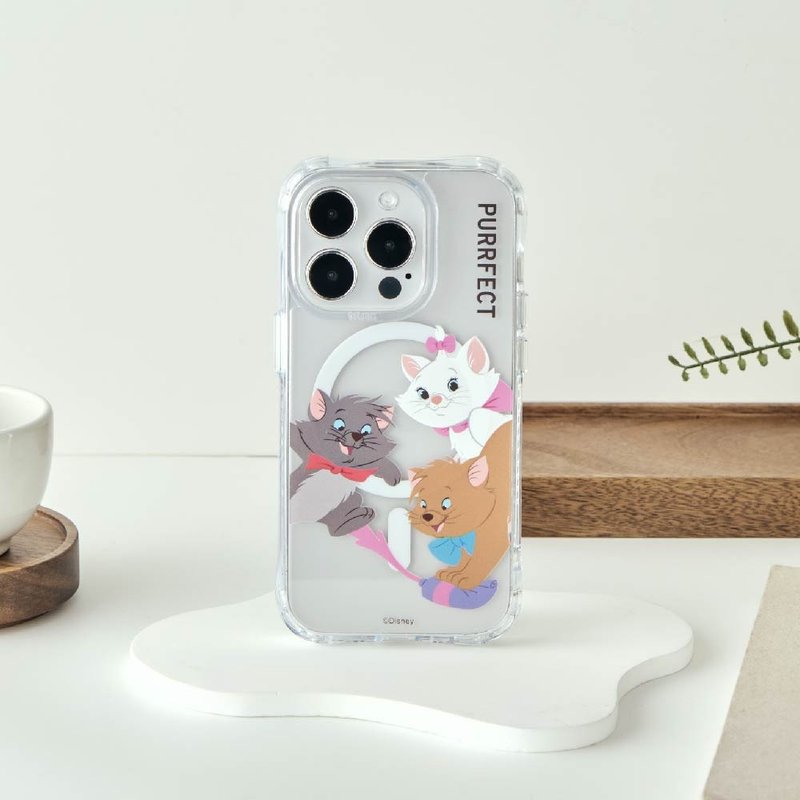 Disney Cats And Dogs-瑪麗貓款三兄妹抗黃防摔MagSafe iPhone手 - 手機殼/手機套 - 塑膠 多色