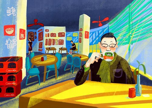 zemoneni zemoneni artwork 藝術家手繪明信片 香港故事系列 1-5 陸續更新