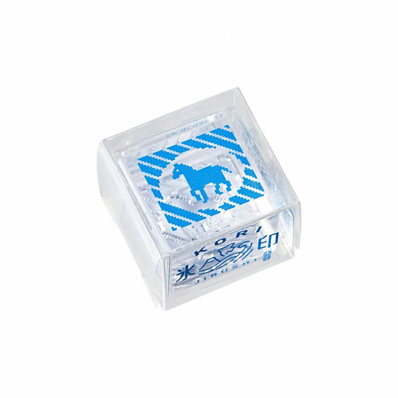 【KING JIM】HITOTOKI Ice Cube Crystal Stamp S Horse - ตราปั๊ม/สแตมป์/หมึก - วัสดุอื่นๆ สีใส