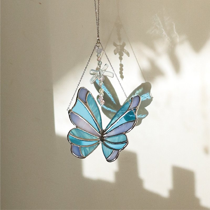 Blueberry Jam Butterfly Ornament - พวงกุญแจ - แก้ว 