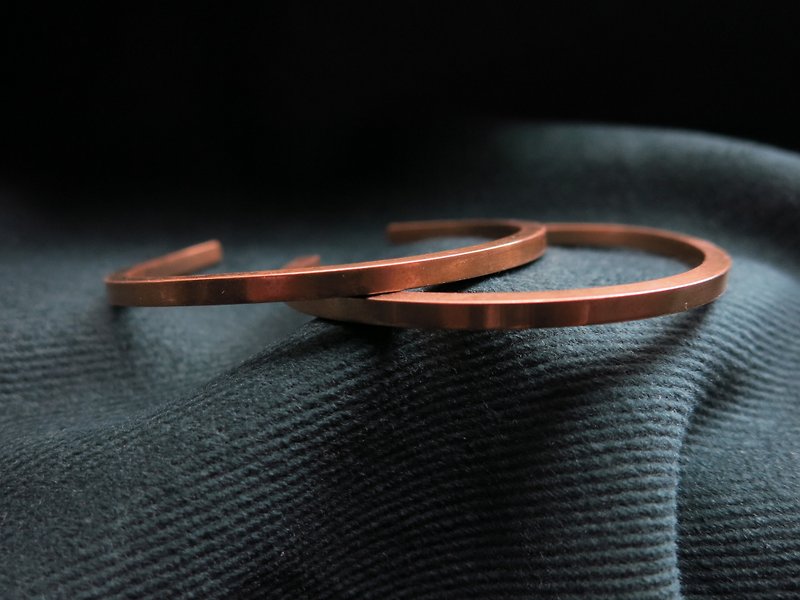 黃銅素面手環 - 手鍊/手鐲 - 銅/黃銅 金色