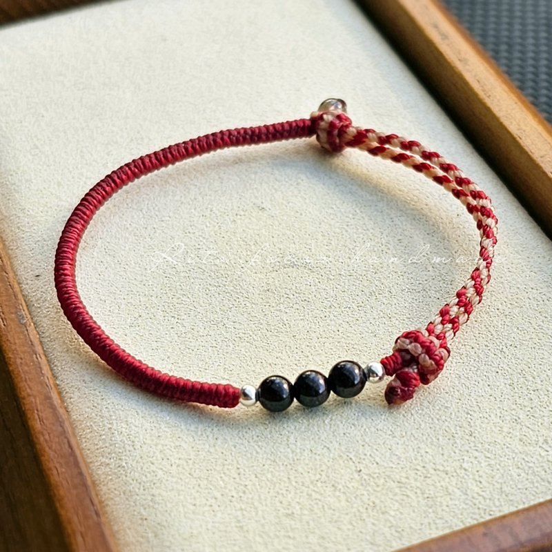 Edge weaving | Design style | Element matching | Bracelet | Anklet | Lucky red - Bracelets - Crystal Red