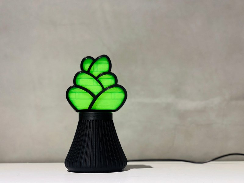 Plant addiction lamp Plant Lover / Ji Zhichuan night light decoration life Valentine's Day gift texture - โคมไฟ - วัสดุอีโค 