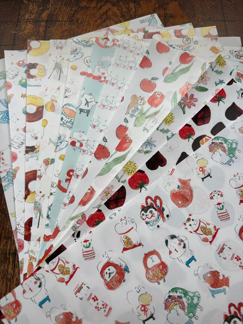 Spica's Garden / Muu-chan's 12-Month Design Paper Set 2025ver - Storage & Gift Boxes - Paper 