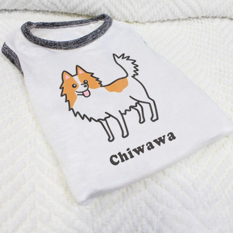 [NINKYPUP] Dog Reflective Clothes-Chiwawa, customized design - ชุดสัตว์เลี้ยง - ผ้าฝ้าย/ผ้าลินิน ขาว