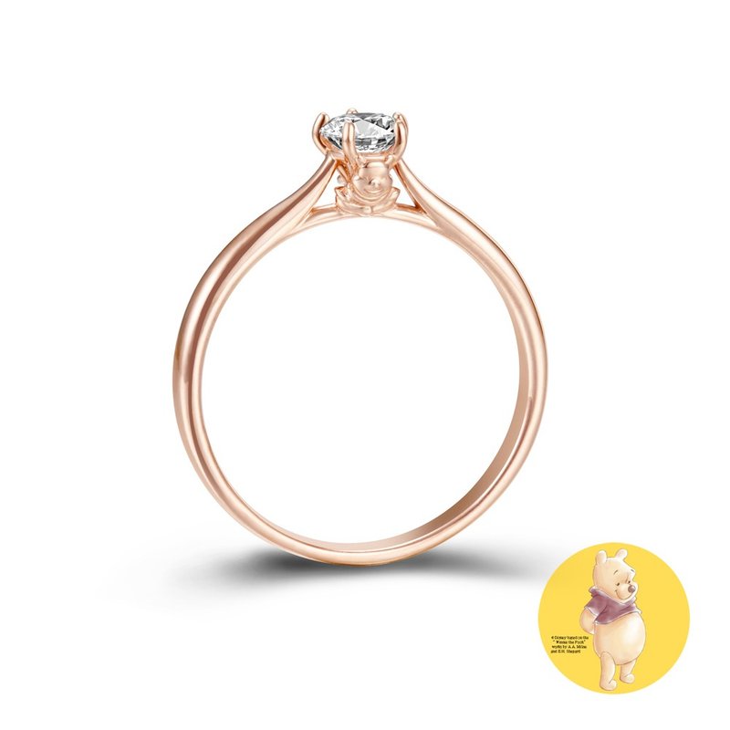 Disney Winnie the Pooh Ring 4726 Rose - แหวนทั่วไป - เงิน สึชมพู