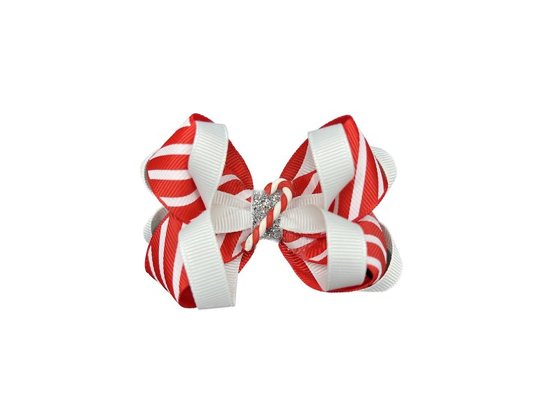 ็Hair ribbon satin clip X'mas collection - Merry Merry - เครื่องประดับผม - วัสดุอื่นๆ 