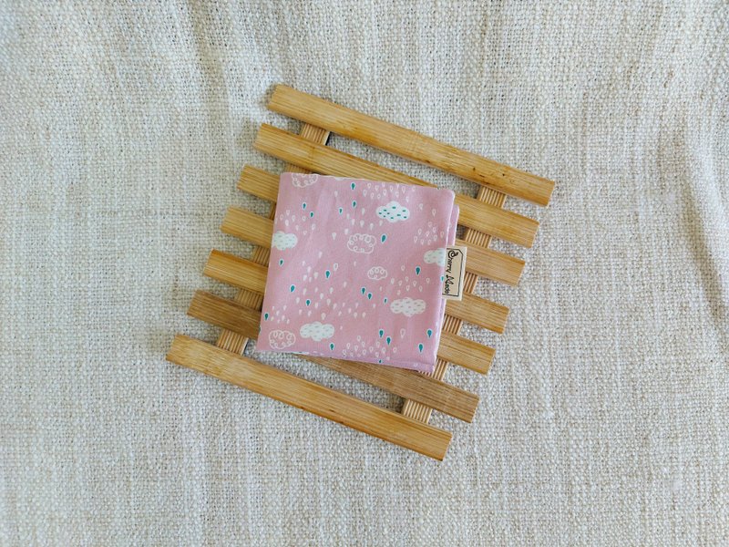 Pure Cotton Gauze Handkerchief/Saliva Towel/Kindergarten Handkerchief-Little Cloud - Other - Cotton & Hemp Pink