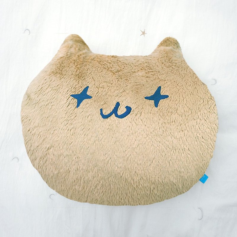 fussing cat /cat pillow -WenWen - หมอน - ไฟเบอร์อื่นๆ สีกากี