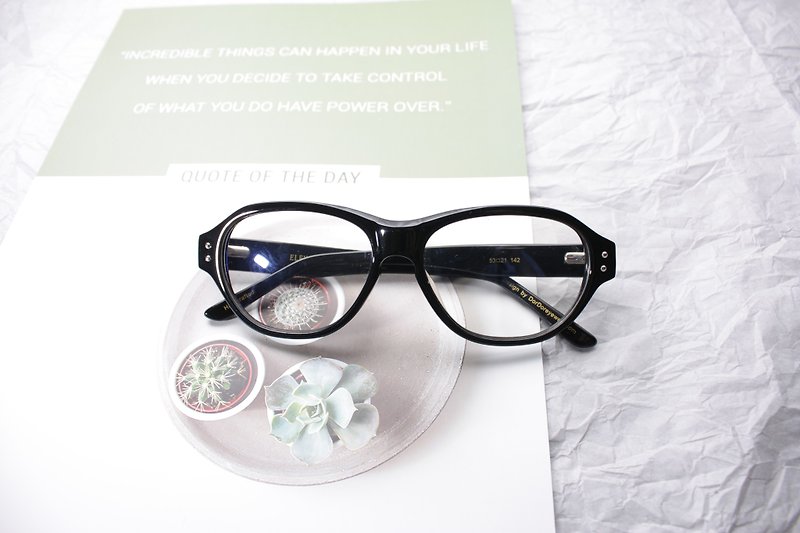 Prototype Black eyeglasses Handmade in Japan - Glasses & Frames - Other Materials Black