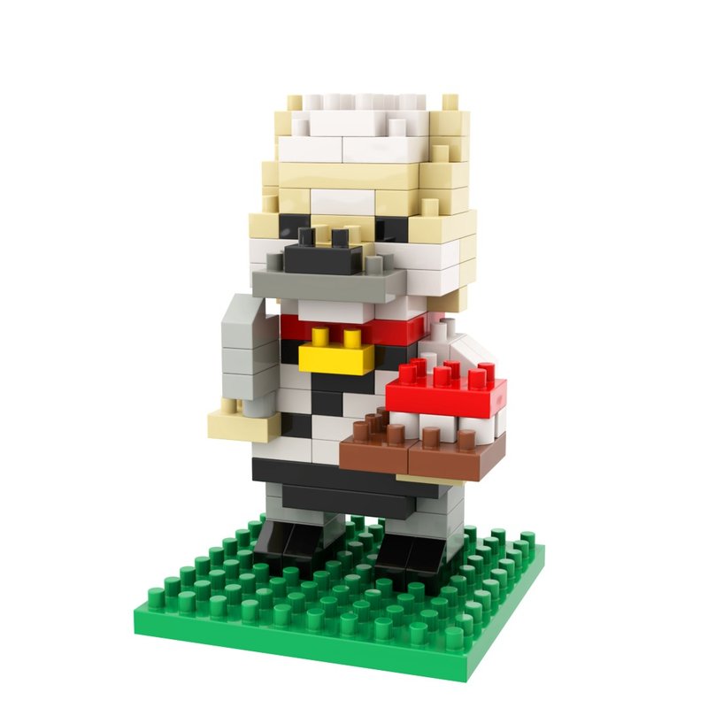 Archbrick Japan Shiba Inu - Sushi Master Pixel Brick Nanoblock - เกมปริศนา - พลาสติก หลากหลายสี