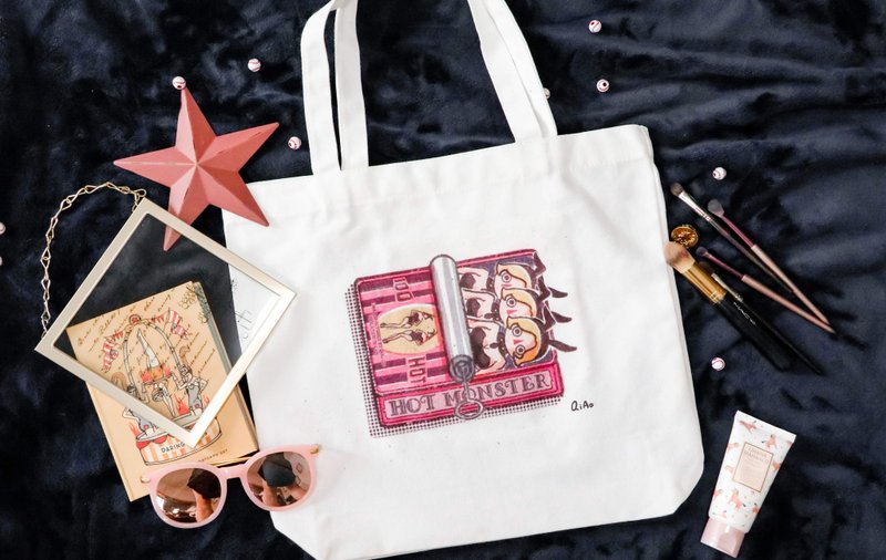 バニーガール トートバッグ - トートバッグ・ハンドバッグ - その他の素材 ピンク