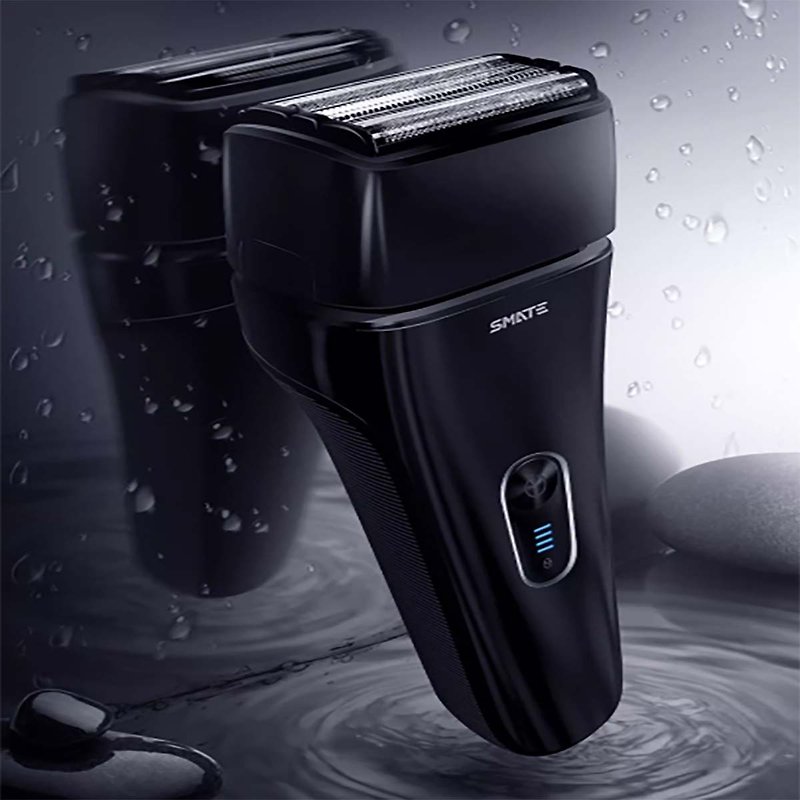 [Free Shipping] Four-blade shaver, high-end rechargeable shaver, electric shaver SMATE ST-W482 - Gadgets - Other Materials Black