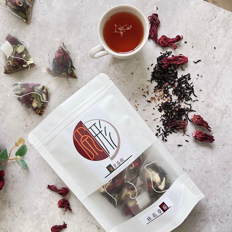 【Dried Fruit Tea】-Osmanthus Strawberry Black Tea (8pcs)- Flavored Black Tea - Tea - Fresh Ingredients 