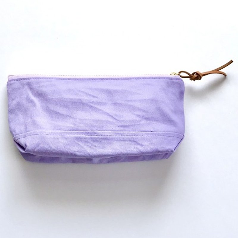 ポーチ 藤 - 化妝袋/收納袋 - 棉．麻 紫色