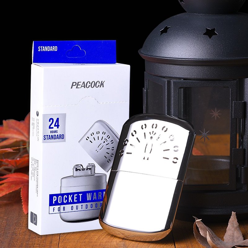 PEACOCK 孔雀隨身暖手爐(24小時)+贈送專用油 適用於ZIPPO專用油 - 其他 - 不鏽鋼 銀色