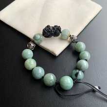 コレクションレベル‼️天然A貨翡翠 最高峰の色濃い春帯彩翡翠