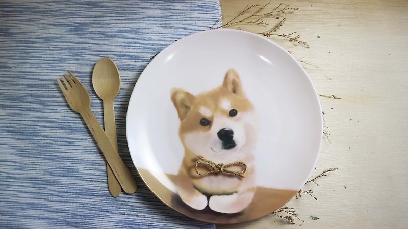 Ben Wang has something to say - 8 bone plates / congratulations / Shiba Inu / Happy New Year / red envelope / birthday gift / microwave / by SGS - Mugs - Porcelain 
