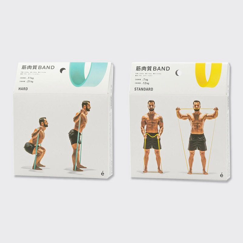 日本Erugam 筋肉彈力繩 增肌減脂彈力帶 基礎黃 強力湖水綠 - 運動/健身器材 - 乳膠 多色