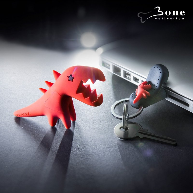 Bone / Sport b.恐龍隨身碟組 - 紅 - USB 手指 - 矽膠 多色
