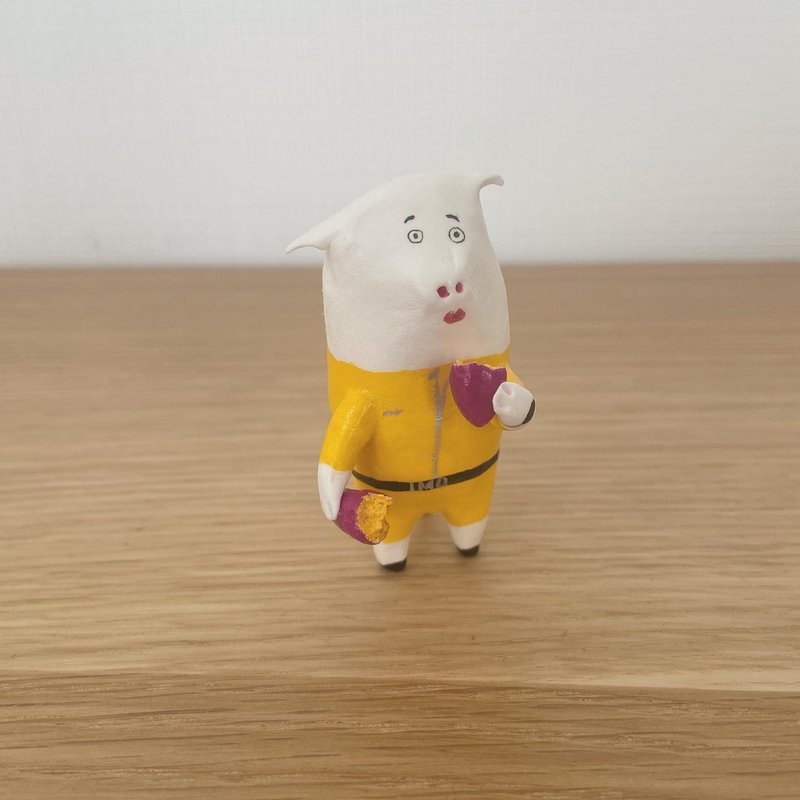 いもぶた(次男) - 擺飾/家飾品 - 黏土 黃色
