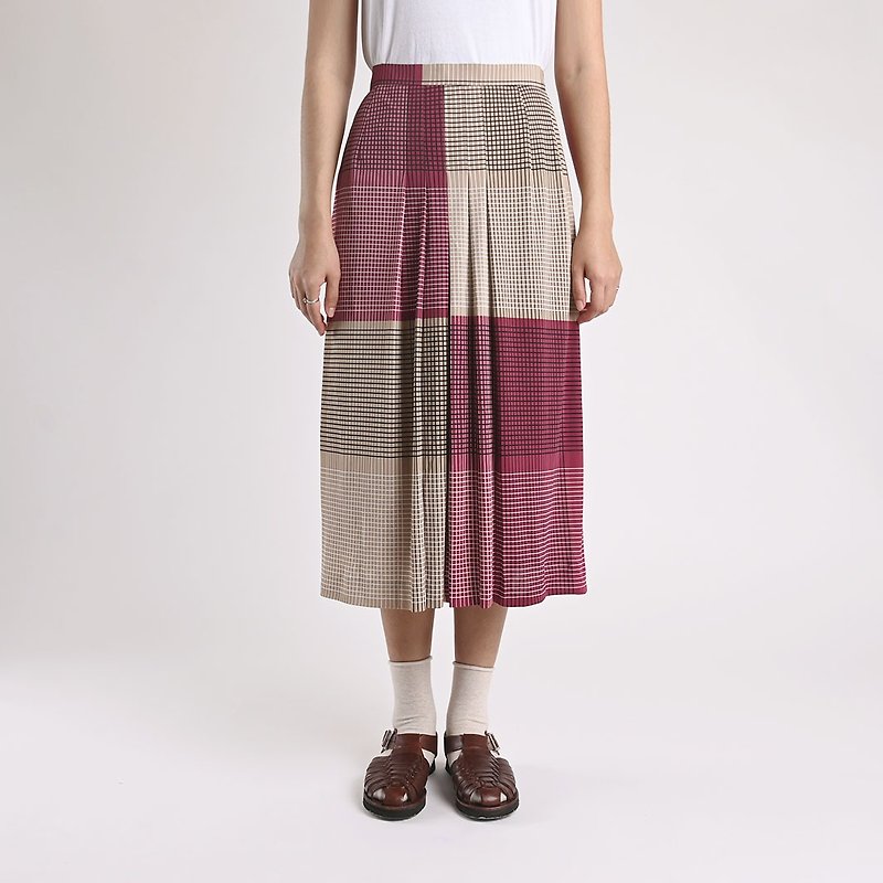 vintage skirt - กระโปรง - วัสดุอื่นๆ สีม่วง