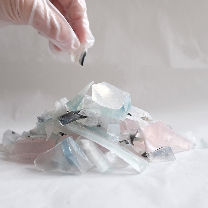 m i n e r a l s | 礦 石 碎 片 補 充 mesh soap sack #refills - 洗手乳/洗手用品 - 其他材質 透明