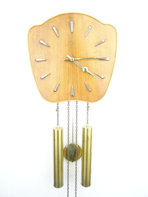 Dutchantique4you German Vintage Antique Design Mid Century 8 day Retro Wall Clock