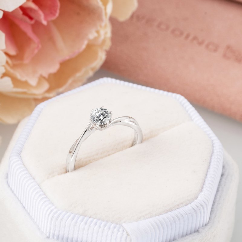 【Customized Gift】Diamond Ring 2974S - General Rings - Sterling Silver Silver