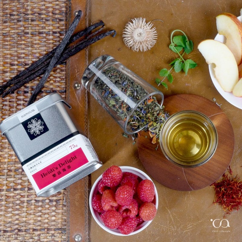 【Tea Tin 馬口鐵 系列】清新草本茶 樂活海蒂 15-75g - 茶葉/茶包/水果茶 - 新鮮食材 紅色