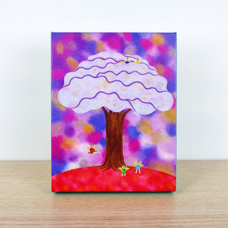 Artist Guo Jiaxiu SK Elf tree reproduction painting without frame - โปสเตอร์ - วัสดุอื่นๆ สีม่วง