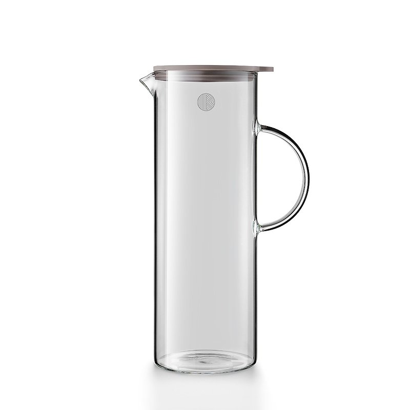 BUYDEEM Beiding high temperature resistant glass cold water bottle 1200ml - Teapots & Teacups - Glass Gray