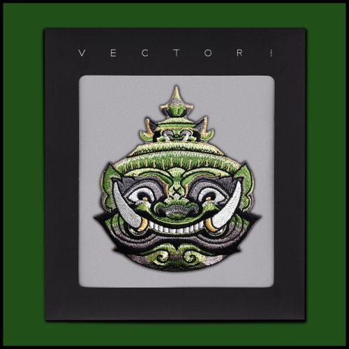 VECTOR TOSSAKAN Patch Design with Iron on/ Sticker Backing