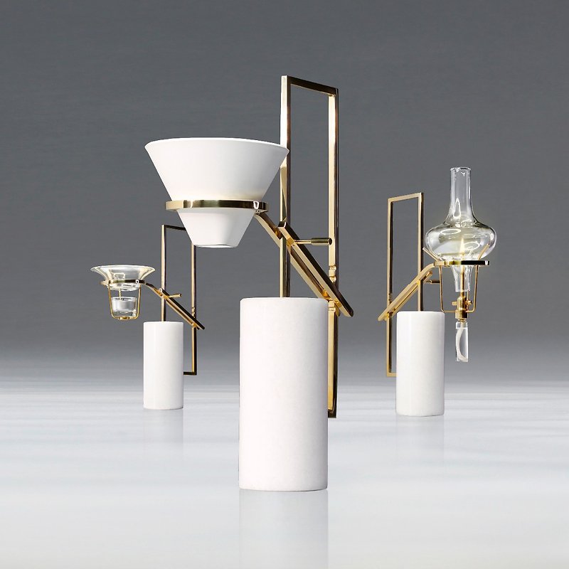 | rāz multistand | – Full Set of Extensions - Coffee Pots & Accessories - Copper & Brass White