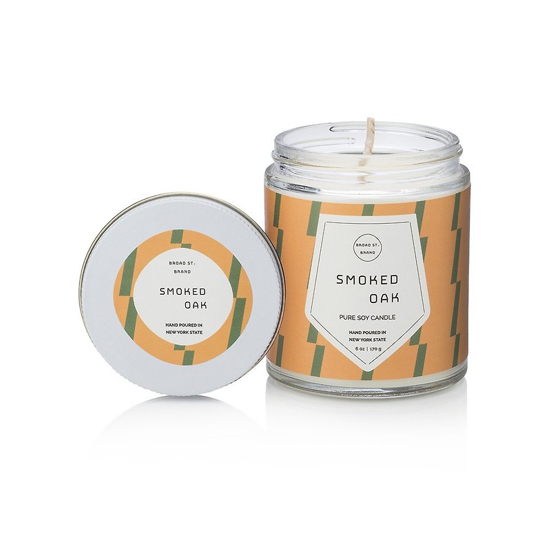 【KOBO】American Soybean Essential Oil Candle-Smoked Oak (170g/Can burn 35hr) - Candles & Candle Holders - Wax Multicolor
