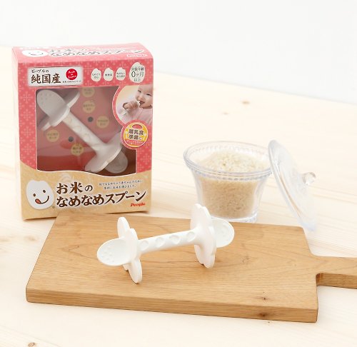 唯可(日本People、學研總代理) 米的咬舔湯匙玩具(柔軟)/寶寶玩具/固齒器/嬰兒玩具/新生兒玩具