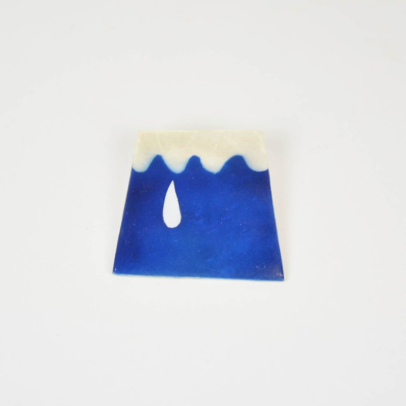 Shell pin _ _ winter iceberg fair trade - เข็มกลัด - วัสดุอื่นๆ สีน้ำเงิน