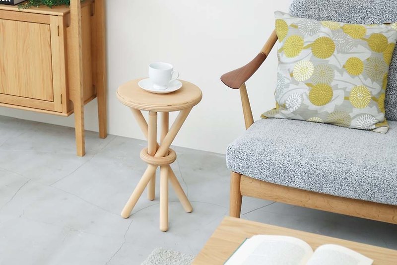 Asahikawa Furniture Itsuki Koubou Wrinkle Stool - Chairs & Sofas - Wood Brown