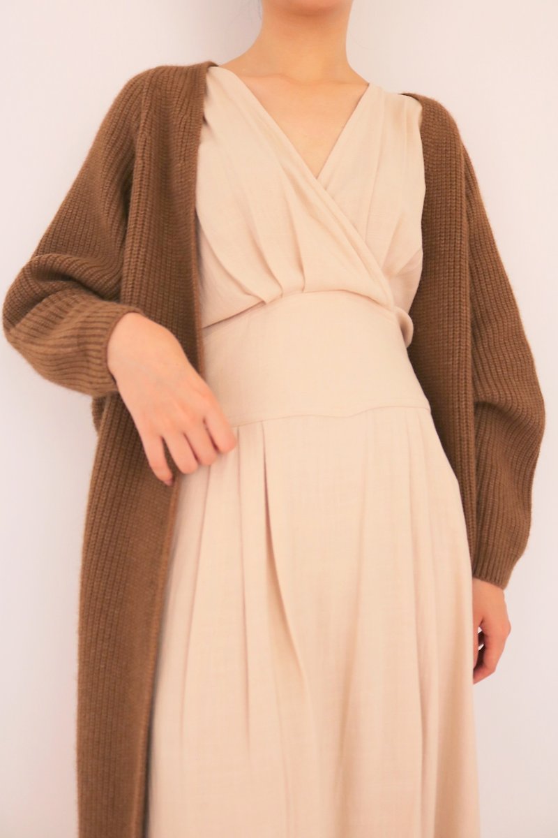 Mona Cardigan 喀什米爾羊毛長版罩衫 多色 - 毛衣/針織衫 - 羊毛 