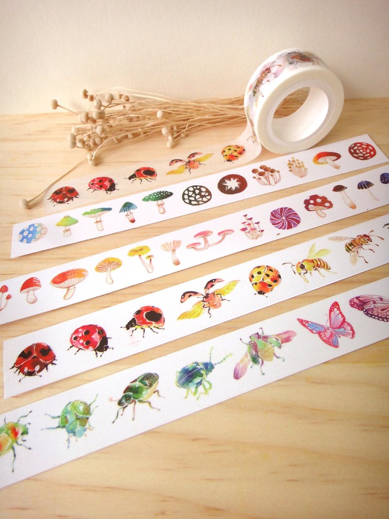 Mushrooms - Washi Tape - Paper Multicolor