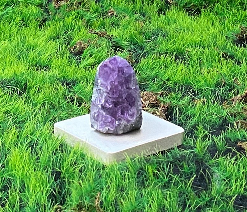 能量擺飾-天然可愛小紫晶鎮 紫水晶 財運水晶 消磁淨化 增智慧 - 擺飾/家飾品 - 水晶 紫色