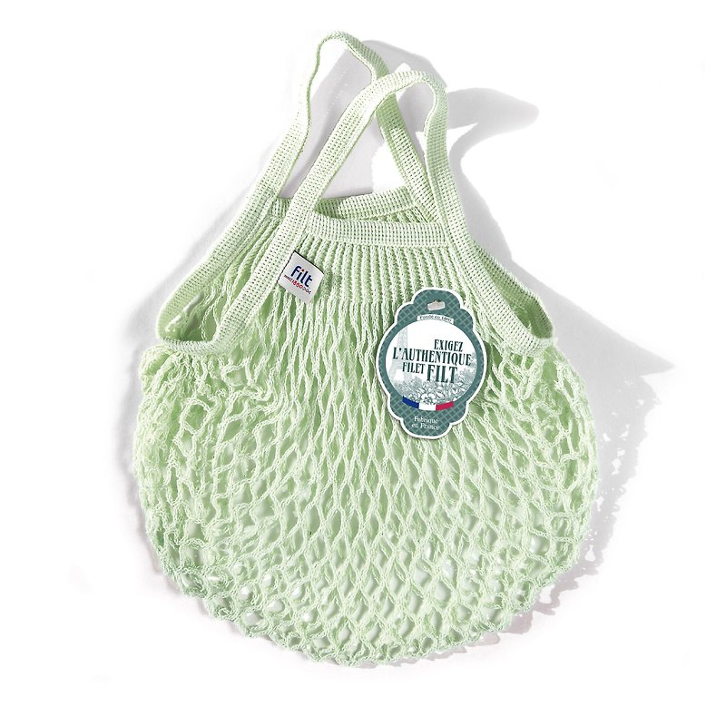 French Filt Classic Hand Woven Bag - Granny Smith Ellxir - Handbags & Totes - Cotton & Hemp 