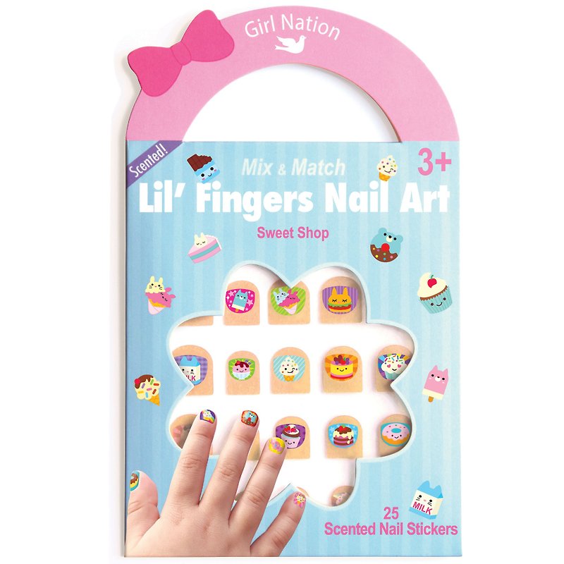Girl Nation Lil Fingers Nail Art Sweet Shop - Nail Polish & Acrylic Nails - Paper Multicolor